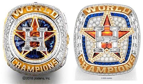 what are the astros replica rings made of